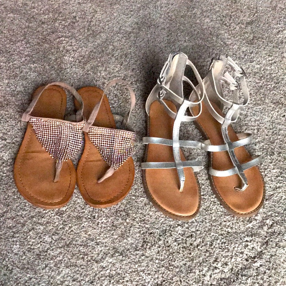 Girls Shiny Summer Sandals
